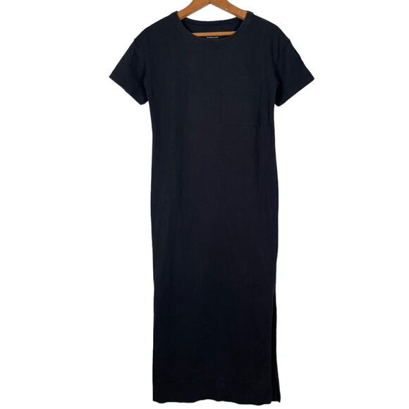Everlane The Organic Weekend Maxi  T-Shirt Dress in Black      Size: XXS - Picture 2 of 4